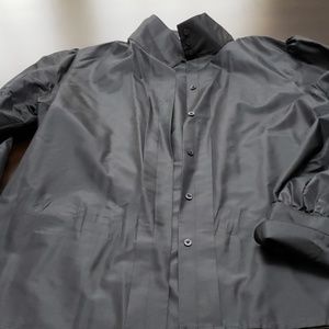 Lauren black silk blouse